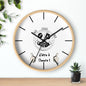 Horloge murale - " J'ai l'attitude d'être à l'heure !"